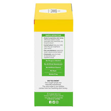 Zarbee’s children's cough syrup 3-pack box back with ingredient and nutrition details