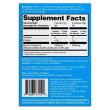 Supplement Facts label panel on Zena Pure colostrum box