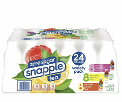 Snapple Zero Sugar Tea, Variety Pack, 20 fl oz (24-pk)