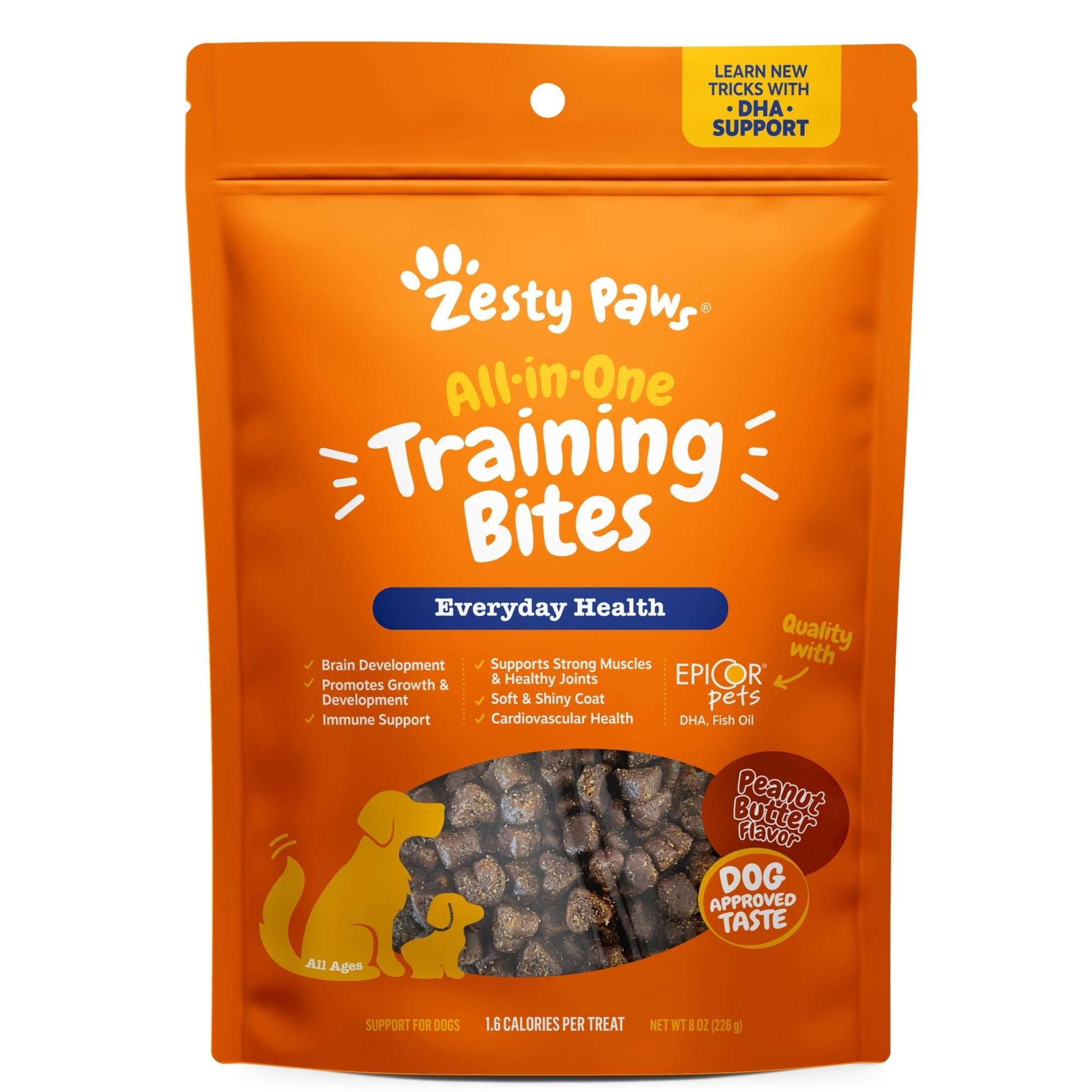 Zesty Paws All-in-One Training Bites Bacon Flavor, 8oz