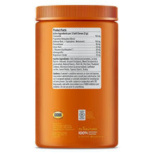Zesty Paws Calming Plus Bites back label with supplement facts on orange bottle
