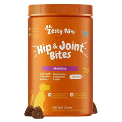 Zesty Paws Hip and Joint Chews For Dogs, Chicken Flavor, 160-count