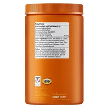 Dog hip and joint chews bottle back label with ingredients and directions