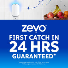White plug-in fly trap device shown on a retail packaging card