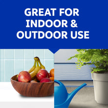 Insect killer spray bottle shown with blue indoor and outdoor use text