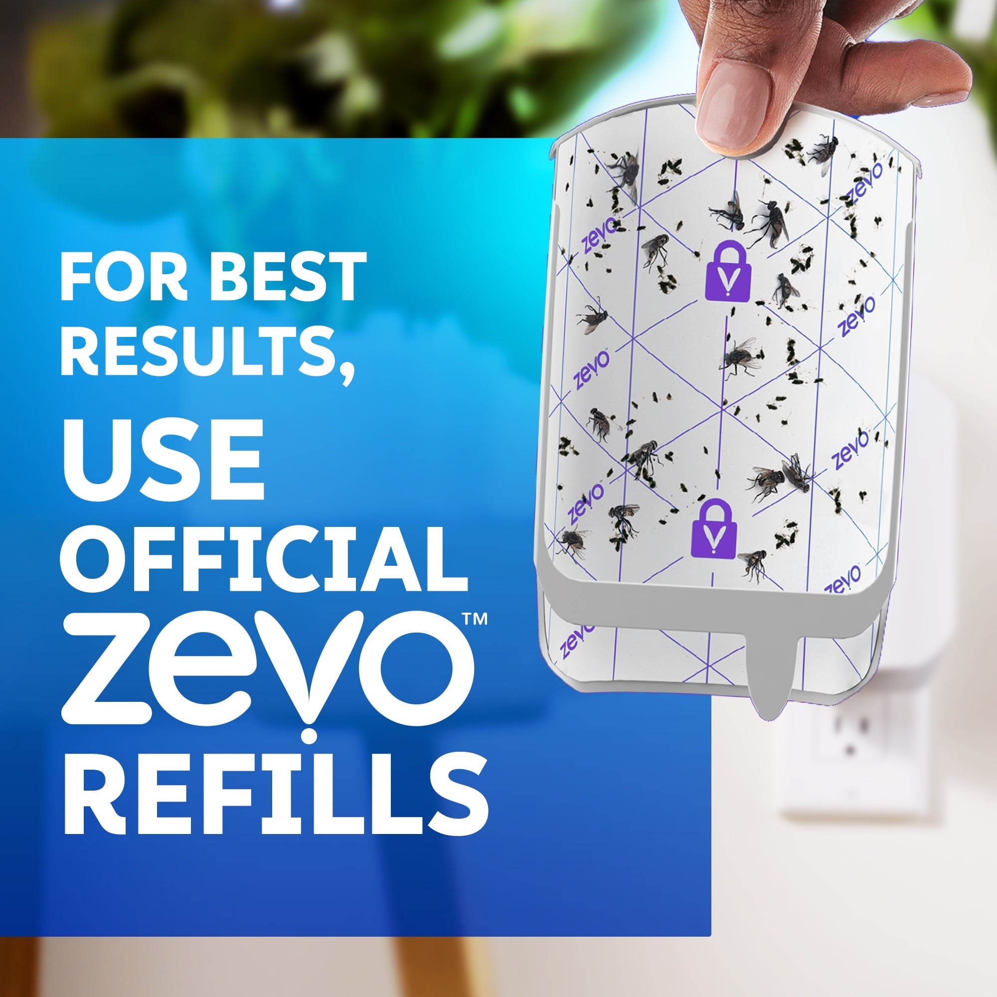 Zevo Flying Insect Trap Full Size Refill - 9 Refill Cartridges