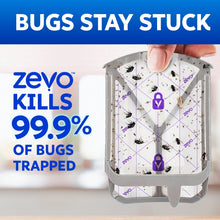 Insect trap refill cartridge with trapped bug icons inside a white-and-gray frame