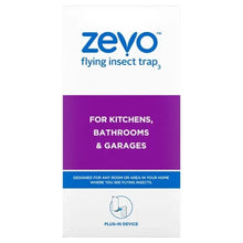 Plug-in flying insect trap cartridge pack for kitchens, bathrooms, and garages