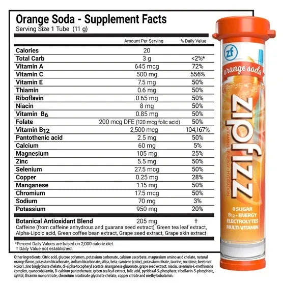 Zipfizz Multi-Vitamin Energy Hydration Drink Mix, 30 Tubes