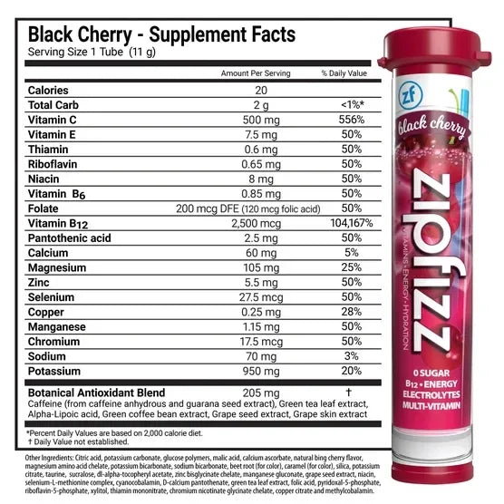 Zipfizz Multi-Vitamin Energy Hydration Drink Mix, 30 Tubes