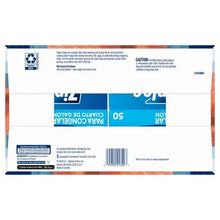 Ziploc freezer bag box back with barcode label and product information panel