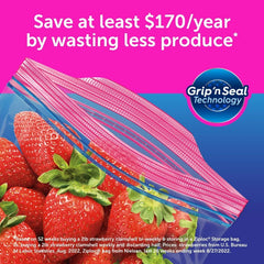Ziploc Storage Quart Bags with New Stay Open Design,  216 ct.
