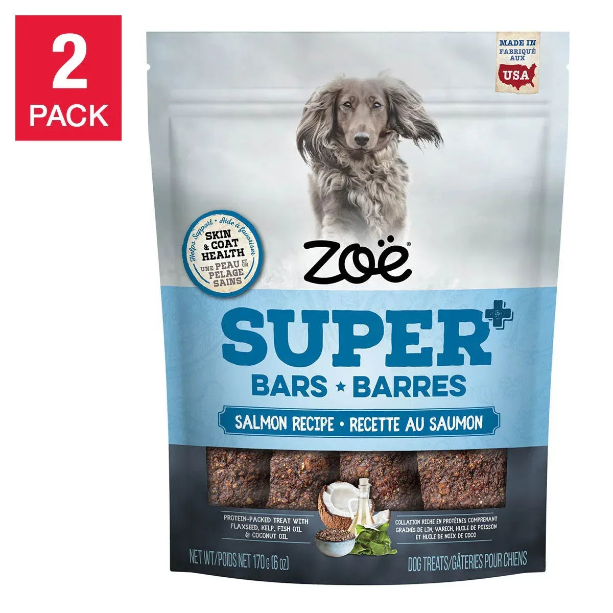Zoe Super Bars Salmon Recipe 2/2lb Bags - USA MEGA SHOP