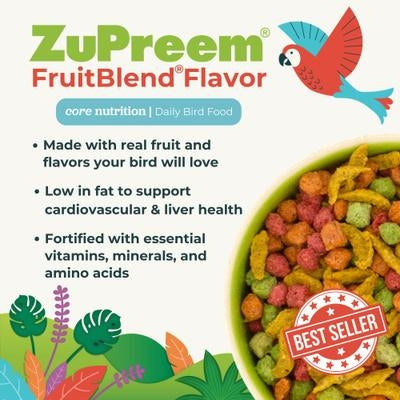 ZuPreem FruitBlend Daily Medium Bird Food