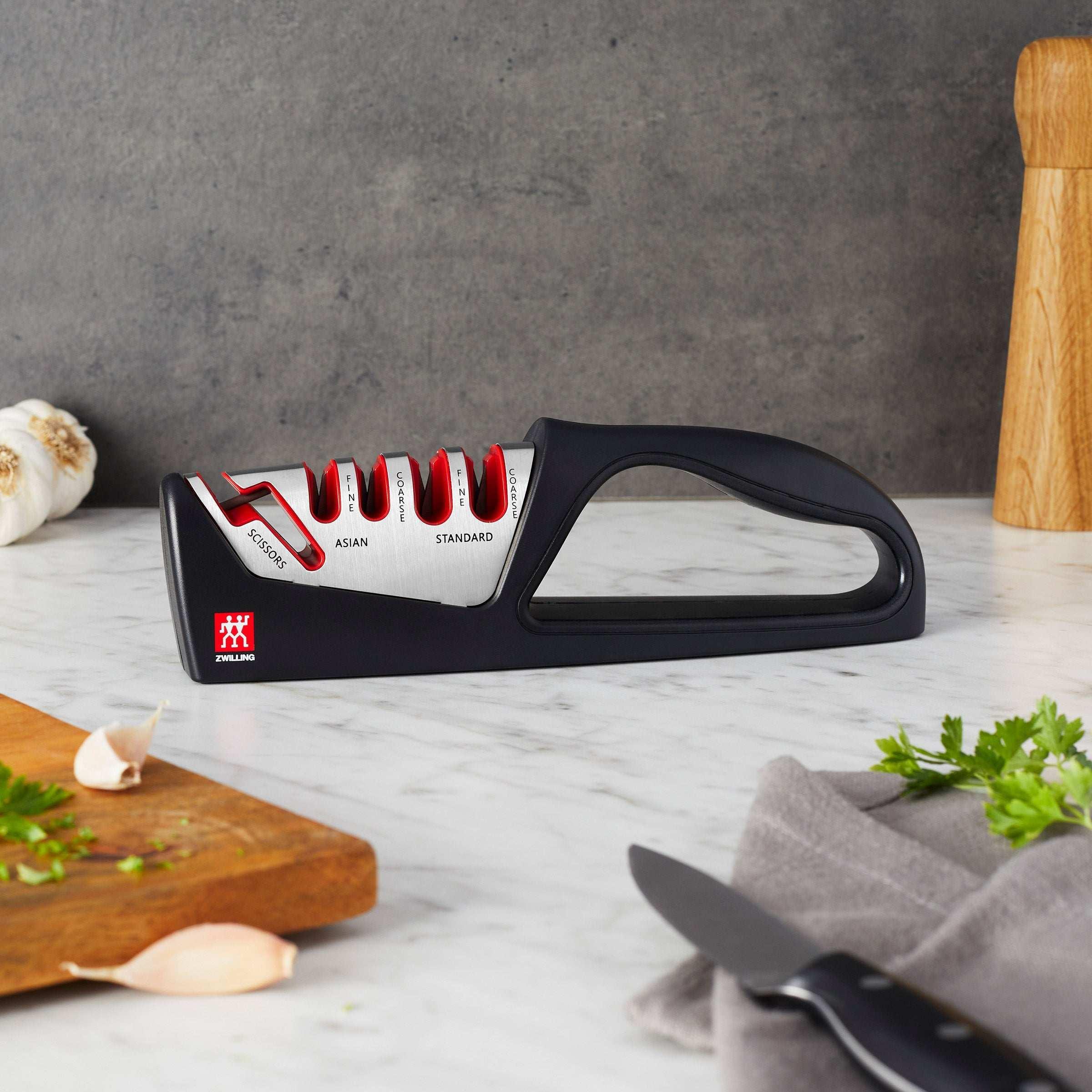 Zwilling Four Stage Knife Sharpener with Shear Sharpener - USA MEGA SHOP
