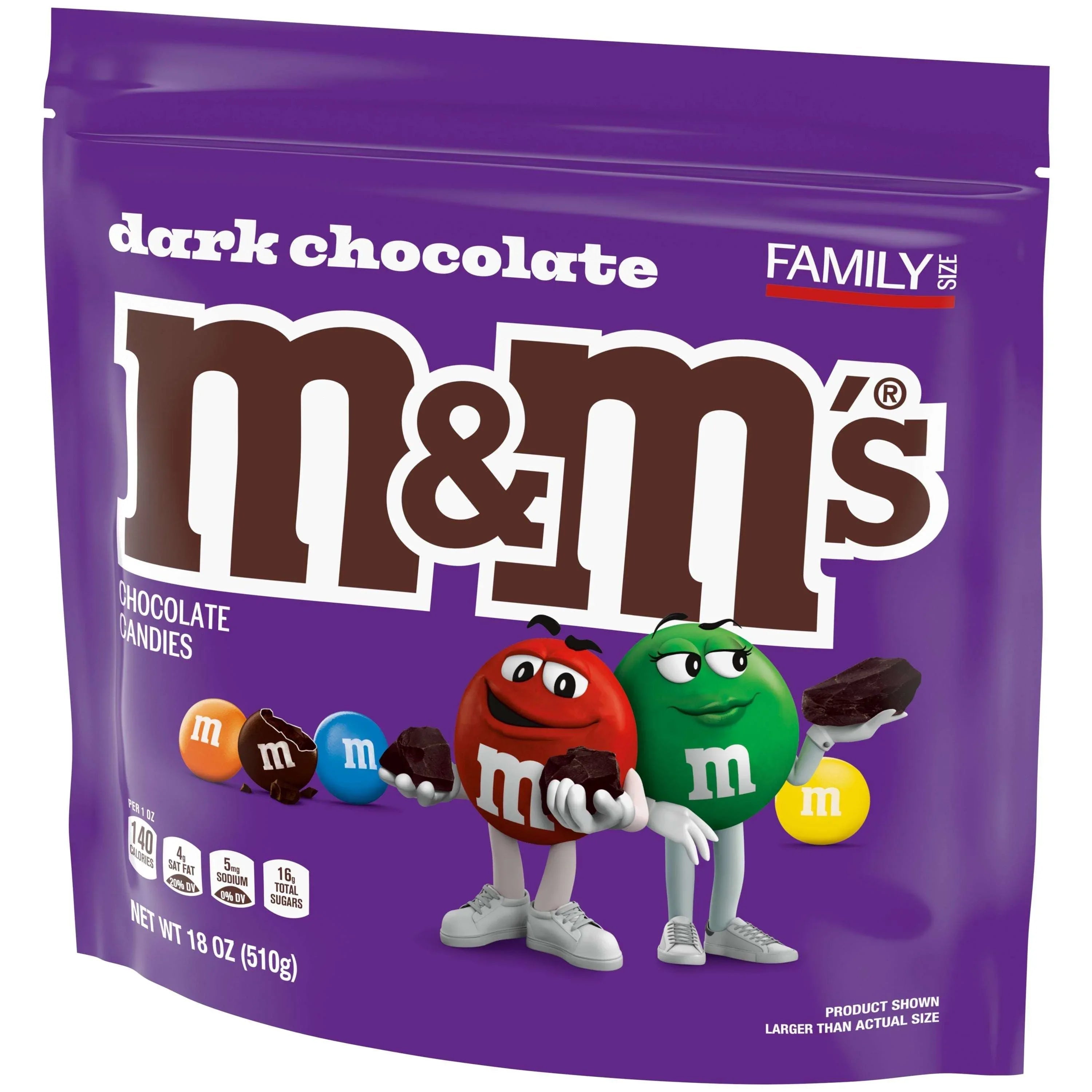 M&M's 50% Cacao Dark Chocolate Candy - 18 oz Bag