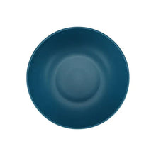 Navy plastic bowl bottom with circular recessed base
