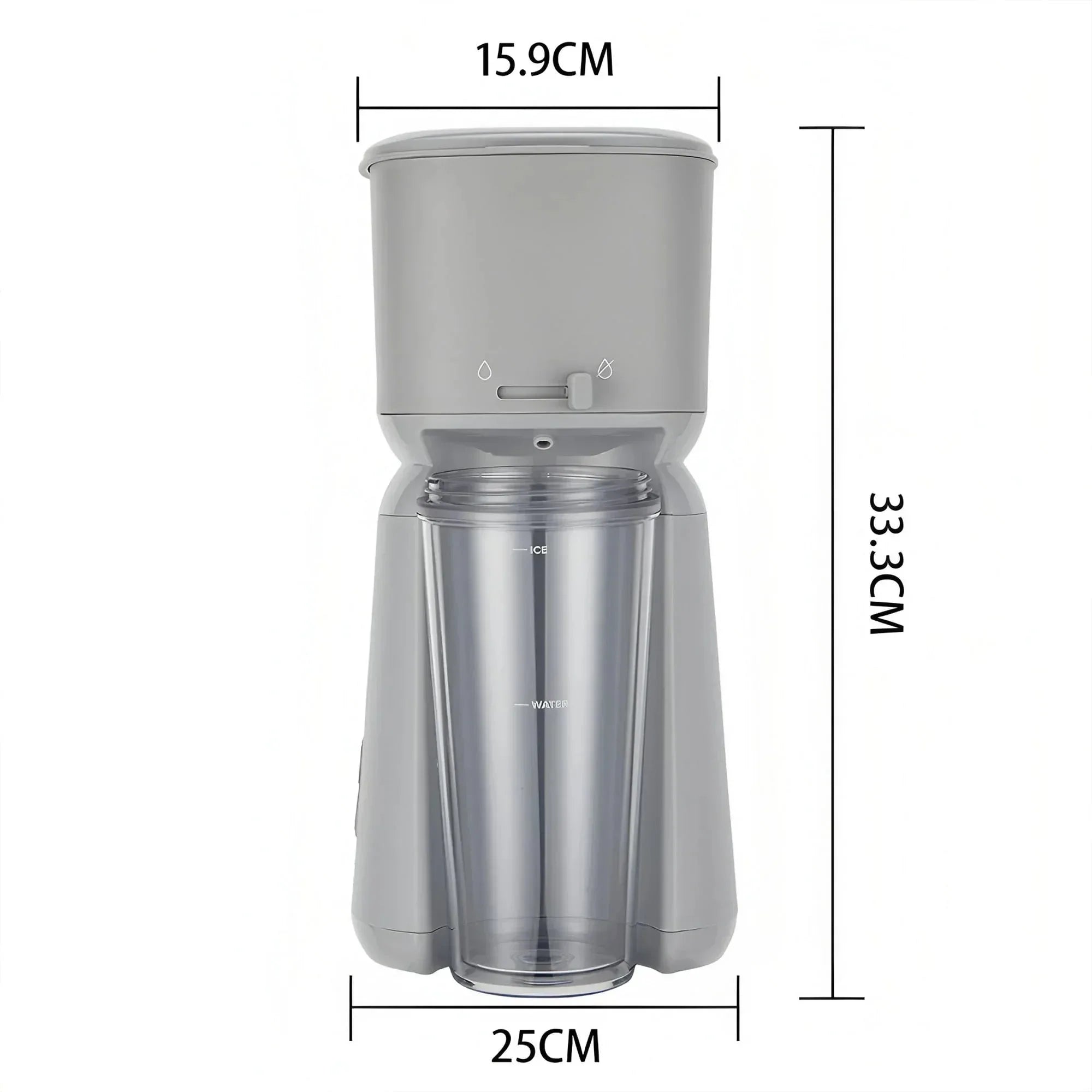 Mainstays Single Serve Iced Coffee Maker, Soft Silver - USA MEGA SHOP