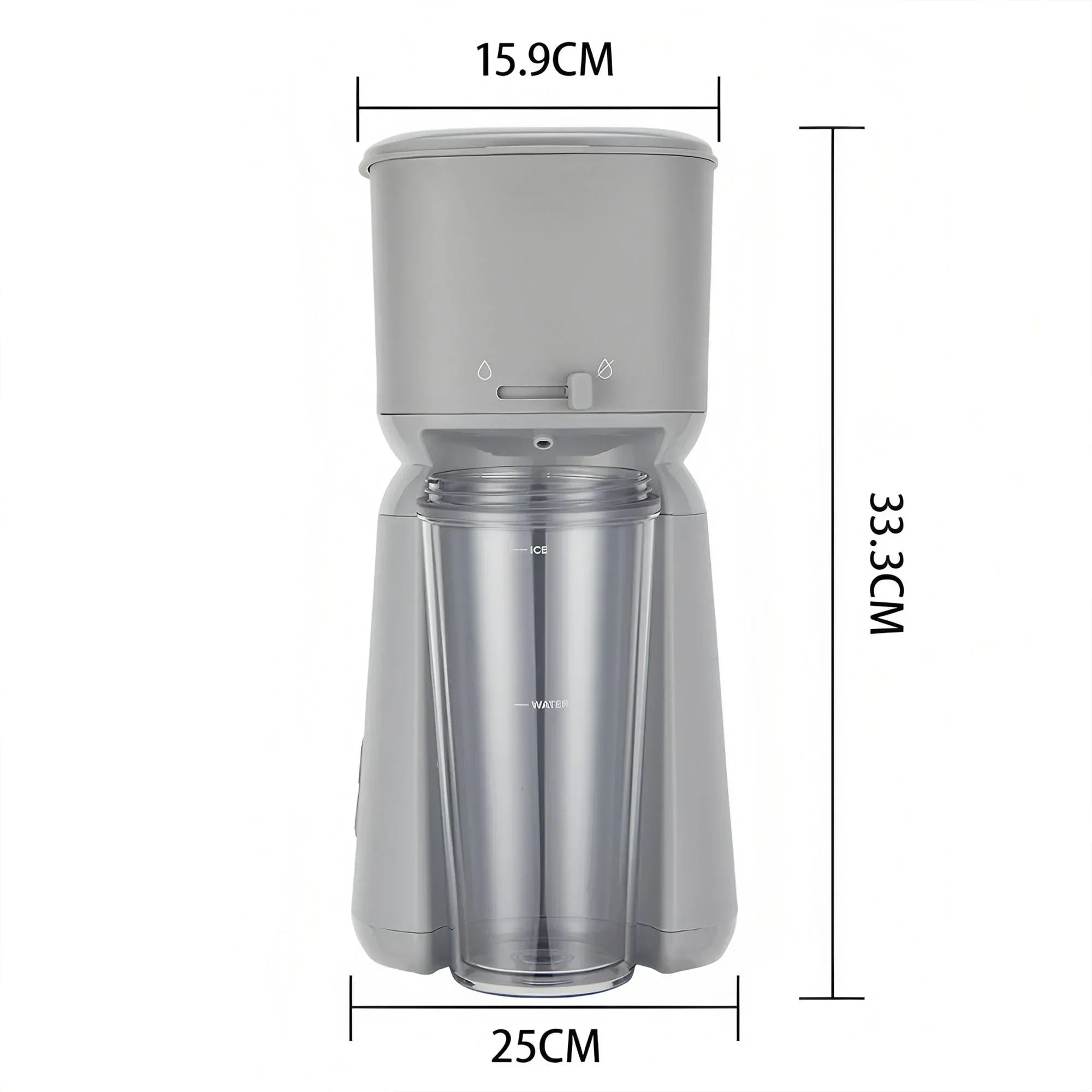 Mainstays Single Serve Iced Coffee Maker, Soft Silver