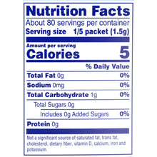 Crystal Light lemon iced tea drink mix packet nutrition facts panel.