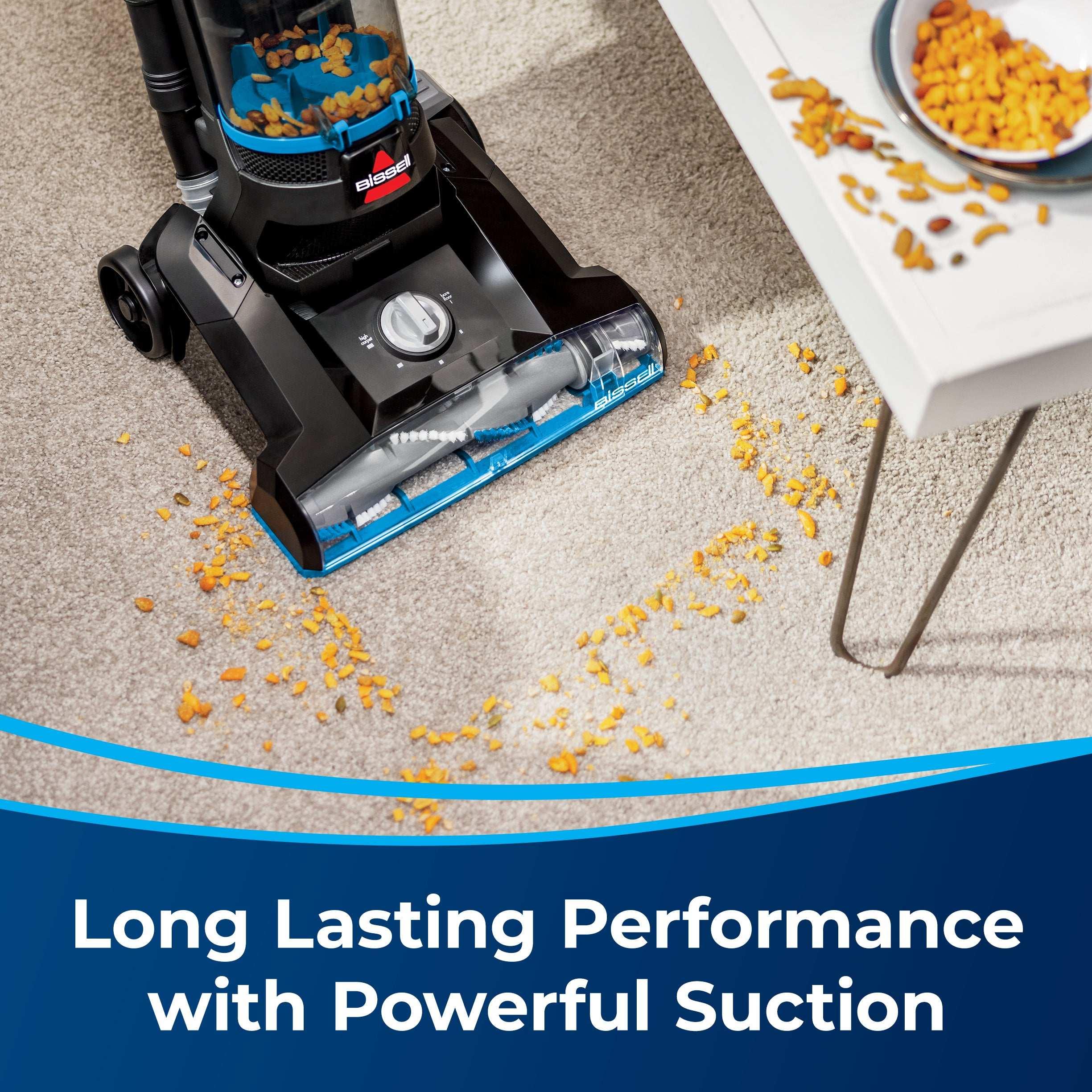 BISSELL PowerForce Helix, Bagless, Upright Vacuum, Pet Friendly, Scatter-Free Technology, Helix Dirt Separation System, Lightweight, 3313, Blue & Black - USA MEGA SHOP