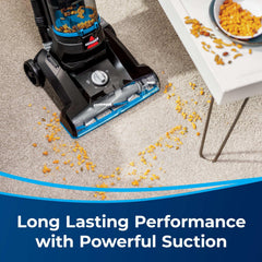 BISSELL PowerForce Helix, Bagless, Upright Vacuum, Pet Friendly, Scatter-Free Technology, Helix Dirt Separation System, Lightweight, 3313, Blue & Black