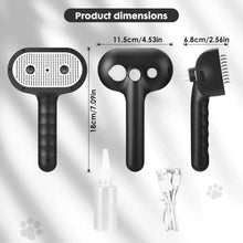 Steam brush product dimensions: oval head, curved handle, spray bottle, and cable