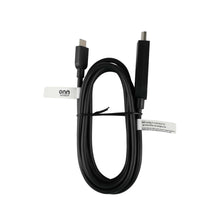 USB-C to HDMI cable bundle with black connectors and cable tie