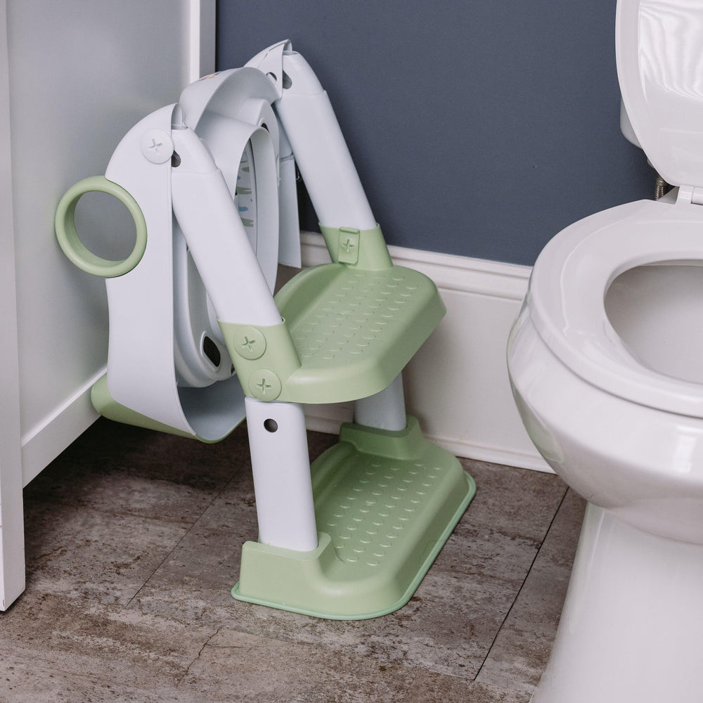 Hopscotch Lane Frog Character Step up Potty - Toddler Toilet Seat with Ladder, Children 12+ Months - USA MEGA SHOP