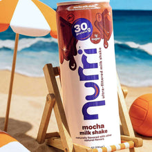 Mocha milkshake can, 30g protein, 1g sugar, ultra-filtered milkshake.