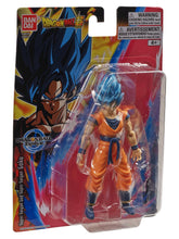 Boxed action figure in blister pack, orange gi and cyan spiky hair
