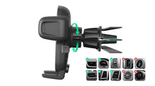 Air vent phone mount with vent clamps and textured back plate