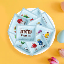 M&M's Fun Size chocolate candy wrappers with character designs