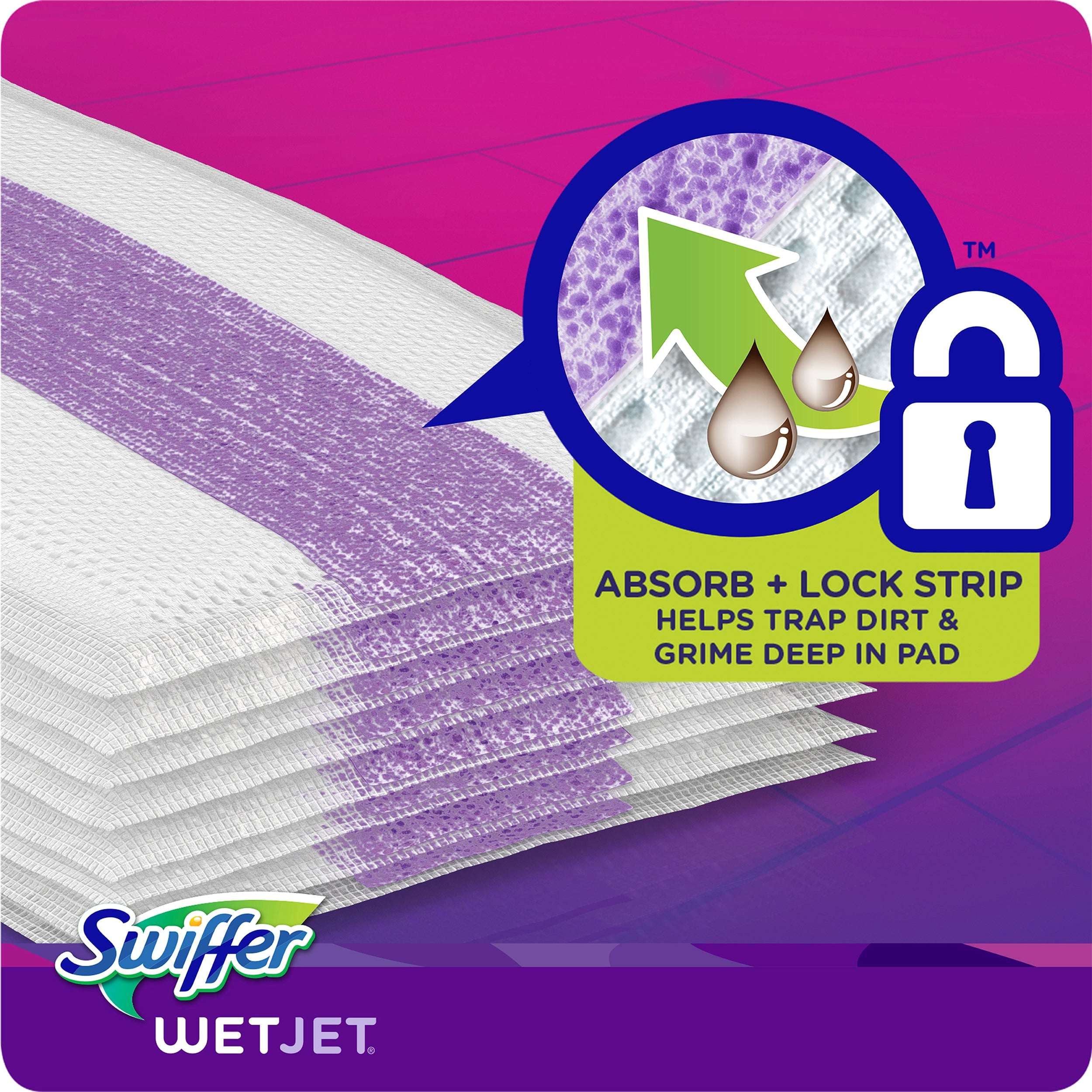 Swiffer Wet Jet Pad Refills, Unscented, 24 Count
