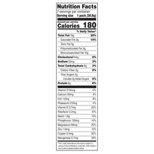 PLANTERS Nut-rition nut mix Nutrition Facts panel with serving calories and nutrients