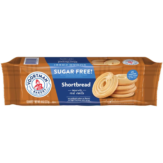 Voortman Bakery Zero Sugar Shortbread Cookies 8 oz., 9 Count