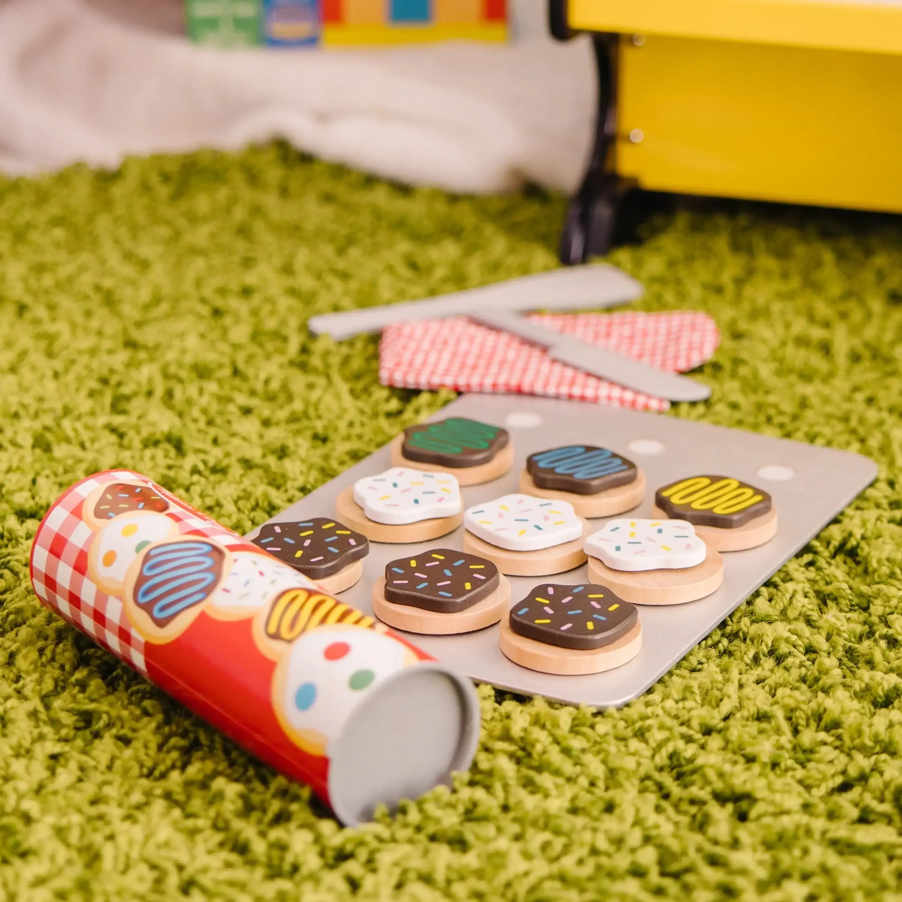 Melissa & Doug Slice and Bake Wooden Cookie Play Food Set - USA MEGA SHOP