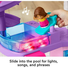 Fisher-Price Little People Barbie Little DreamHouse Toddler Playset with Music & Lights, 7 Pieces - USA MEGA SHOP