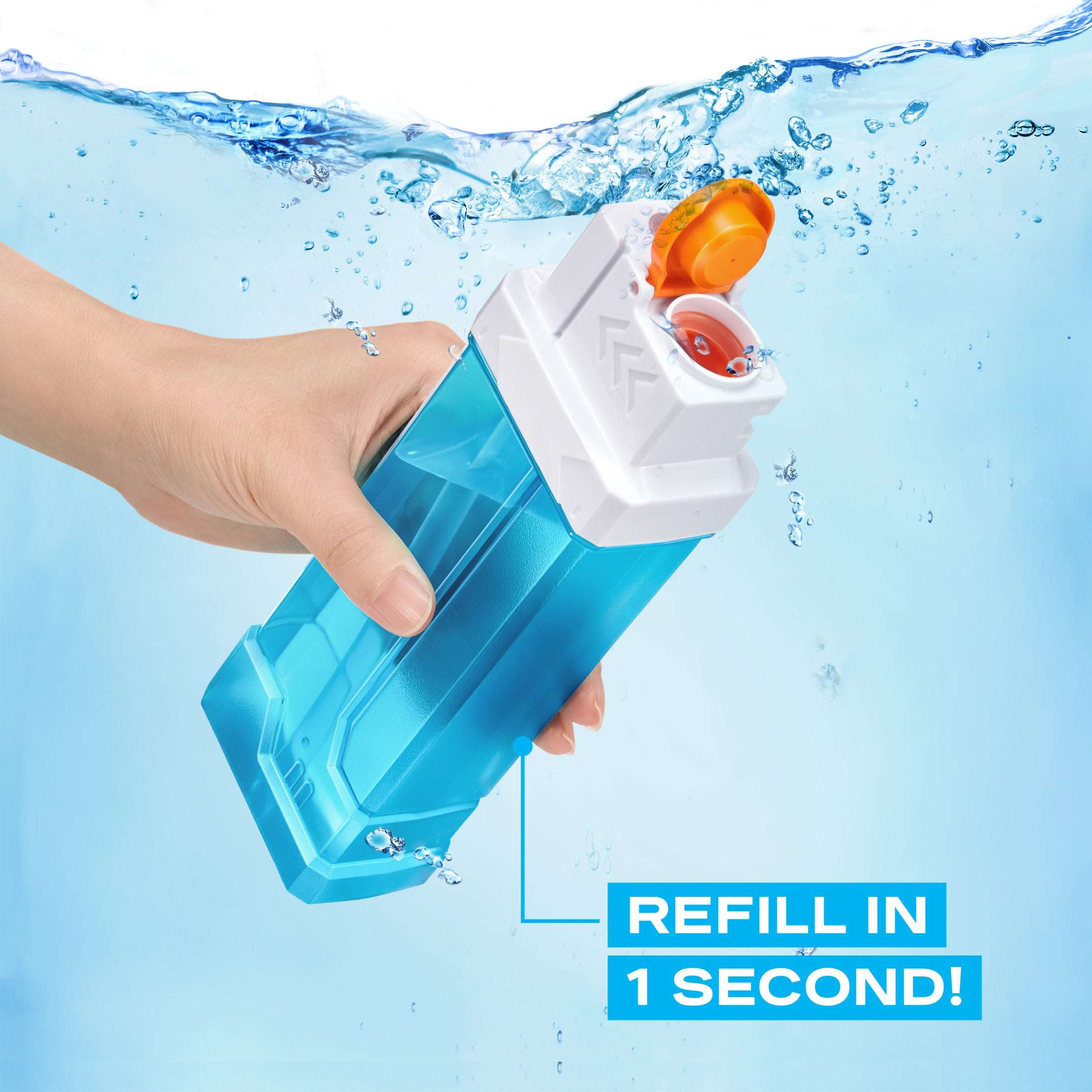 XSHOT Water Turbo Stream Motor Soaker (23ft Range) Motorized Outdoor Water Blaster by ZURU for Kids, Teens & Adults Ages 8+