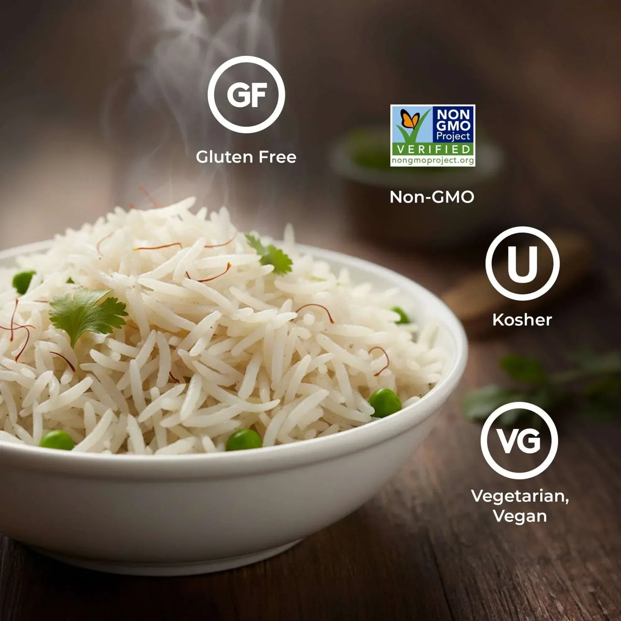 Daawat Ultima Naturally Aged Indian White Basmati Rice, Extra Long Grain, Gluten-free - 2lb Bag - USA MEGA SHOP