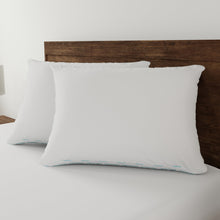 White king pillow for back and side sleeping, with soft seam details