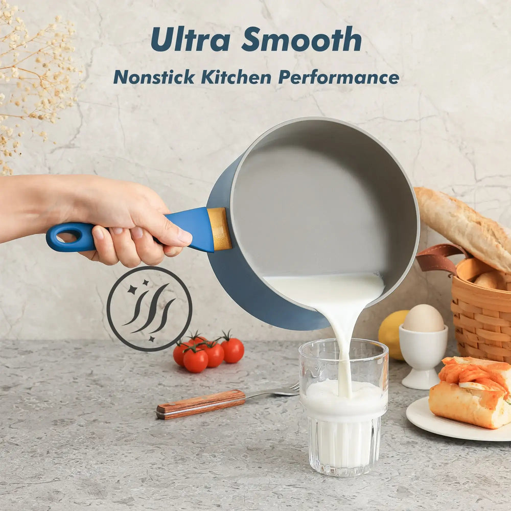 SENSARTE Nonstick Pots and Pans Set, 18Pcs Non Stick Cookware Sets, Induction Kitchen Cookware Sets