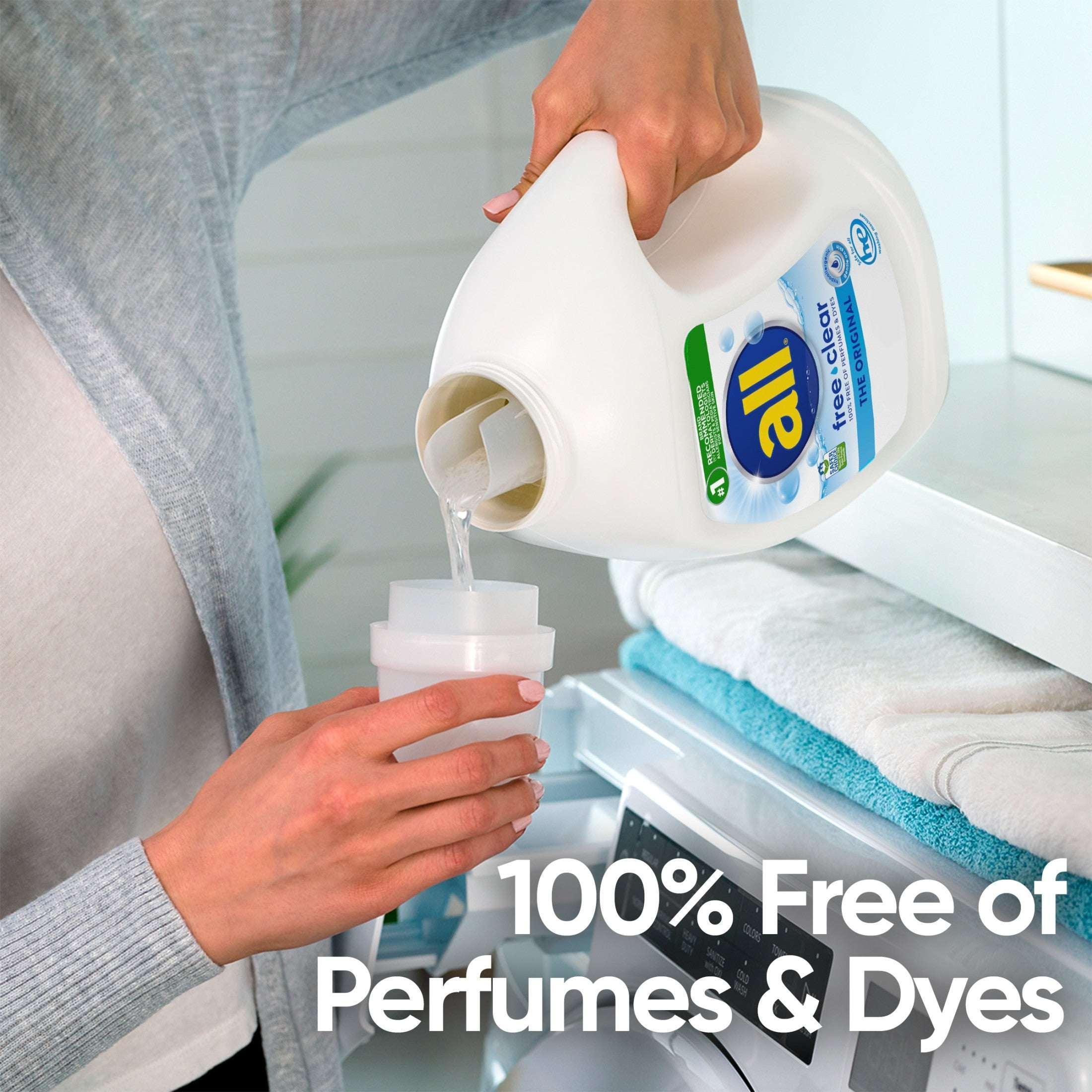 all Free Clear Liquid Laundry Detergent, 30 oz, 24 Loads
