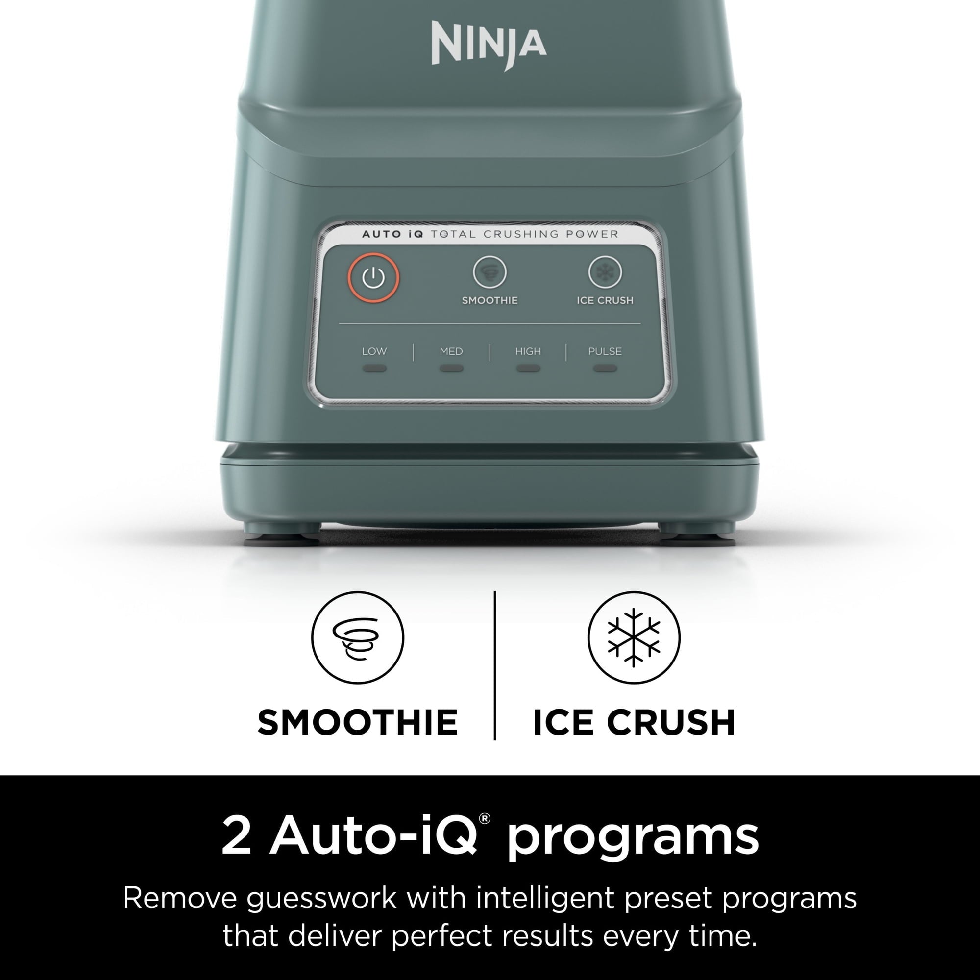 Ninja Professional Plus Blender, Smoothies, Ice Crush with 2 Auto-iQ Preset Programs, 1200W, 72 Oz, BN700 Sage