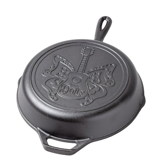 Dolly Parton x Lodge Cast Iron 10.25”Seasoned Skillet, Butterfly