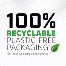 Energizer MAX recyclable plastic-free packaging badge