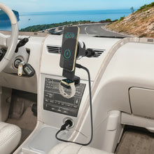 Car wireless charging mount with smartphone holder and smartwatch charging dock