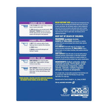 OxiClean Odor Blasters powder box back with directions and ingredient information