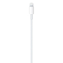 USB-C to Lightning cable with Lightning connector and white cord