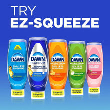 EZ-Squeeze soap lineup showing multiple colored bottles and scents in one row.